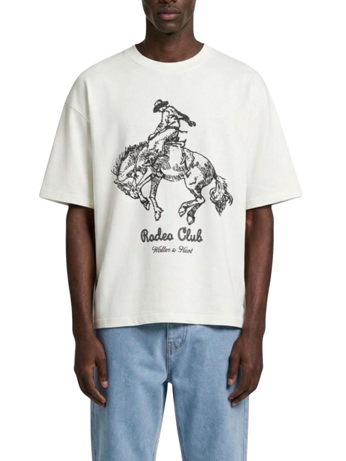 Walker & Hunt Men's Rodeo Horse Short Sleeve T-Shirt