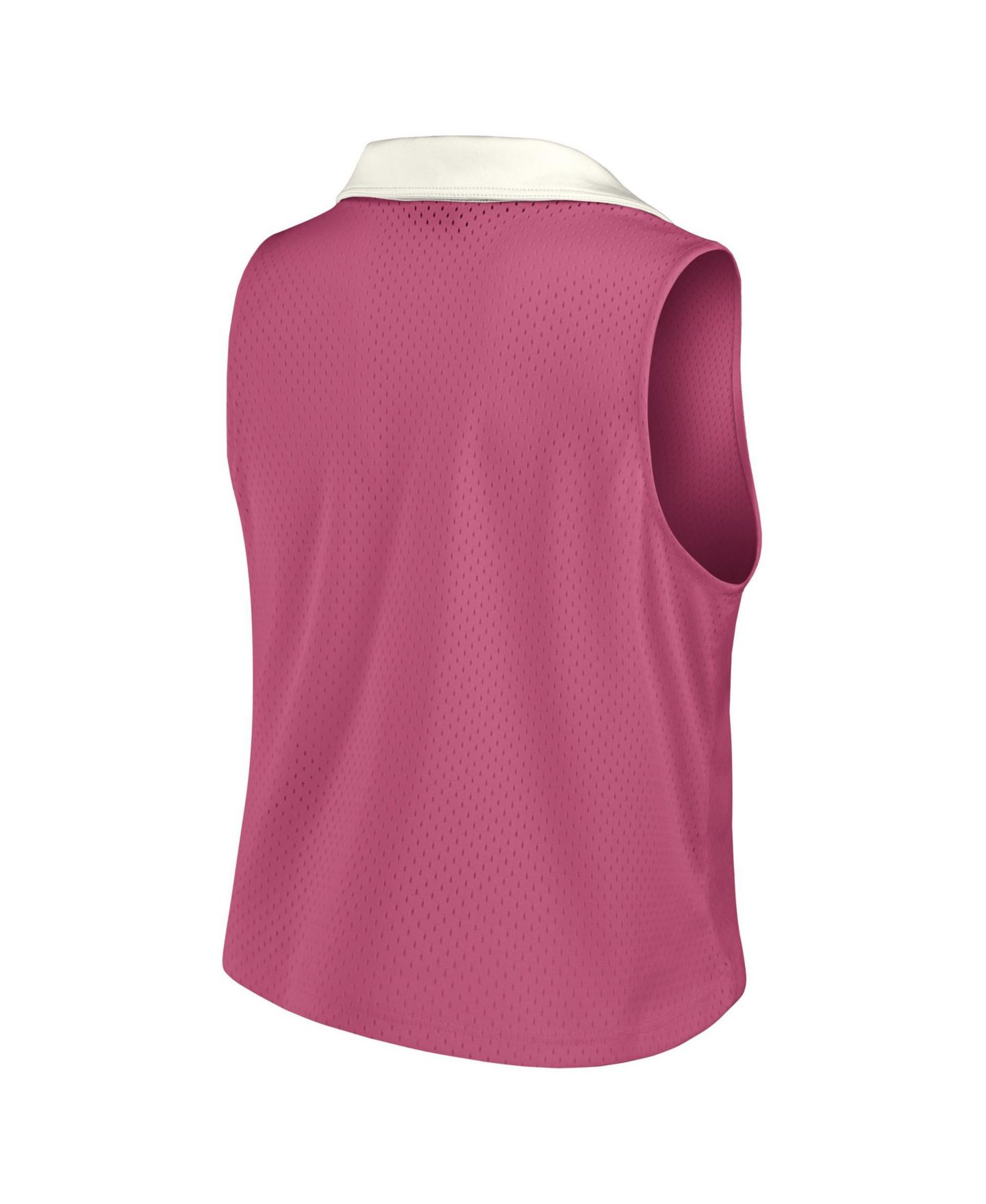 Женский топ Fanatics Pink Kansas City Chiefs Studio Wellness V-Neck — фото 4