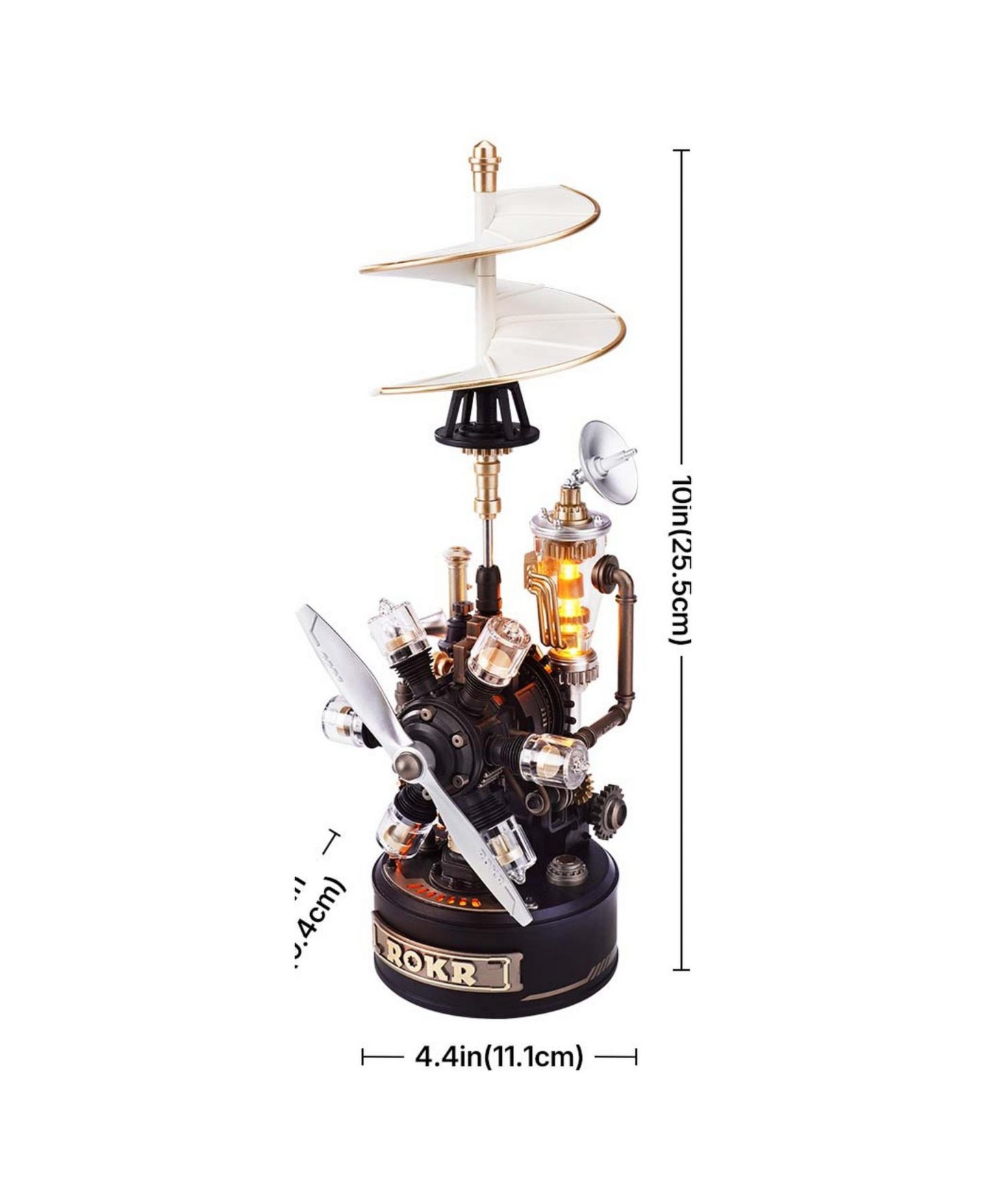 Детский конструктор Robotime Leonardo da Vinci's Helicopter Mechanical 3D Puzzle Building Set, Ages 14+ — фото 3