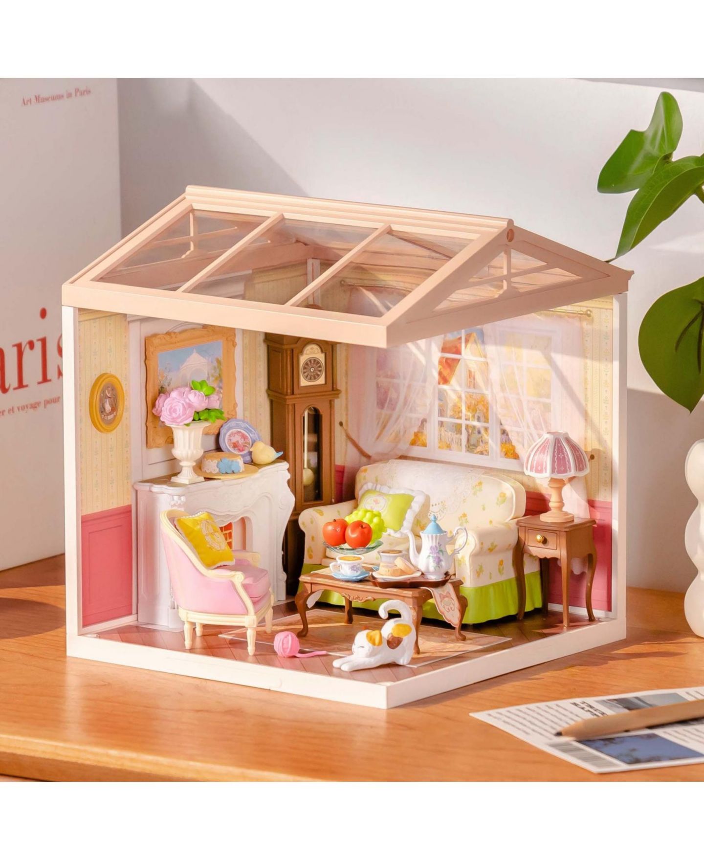 Детский конструктор Robotime Midsummer Dream Yard DIY Miniature LED Building Set, Ages 14+ — фото 6