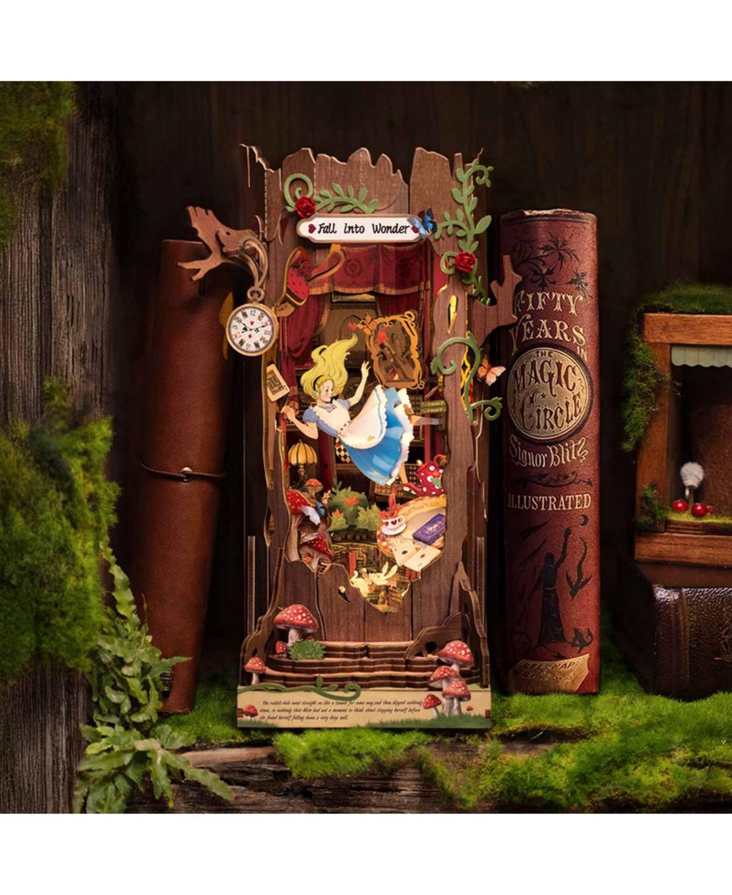 Детские конструкторы Robotime Enchanted Garden Book Nook Kit Building Set, Ages 14+ — фото 4