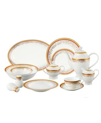 Romina 57-PC Dinnerware Set, Service for 8