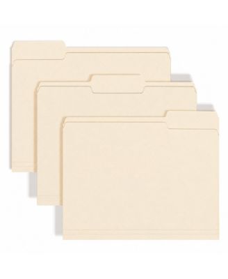 100 Pack Letter Size File Folders 1/3 Cut Tabs For Office Home School