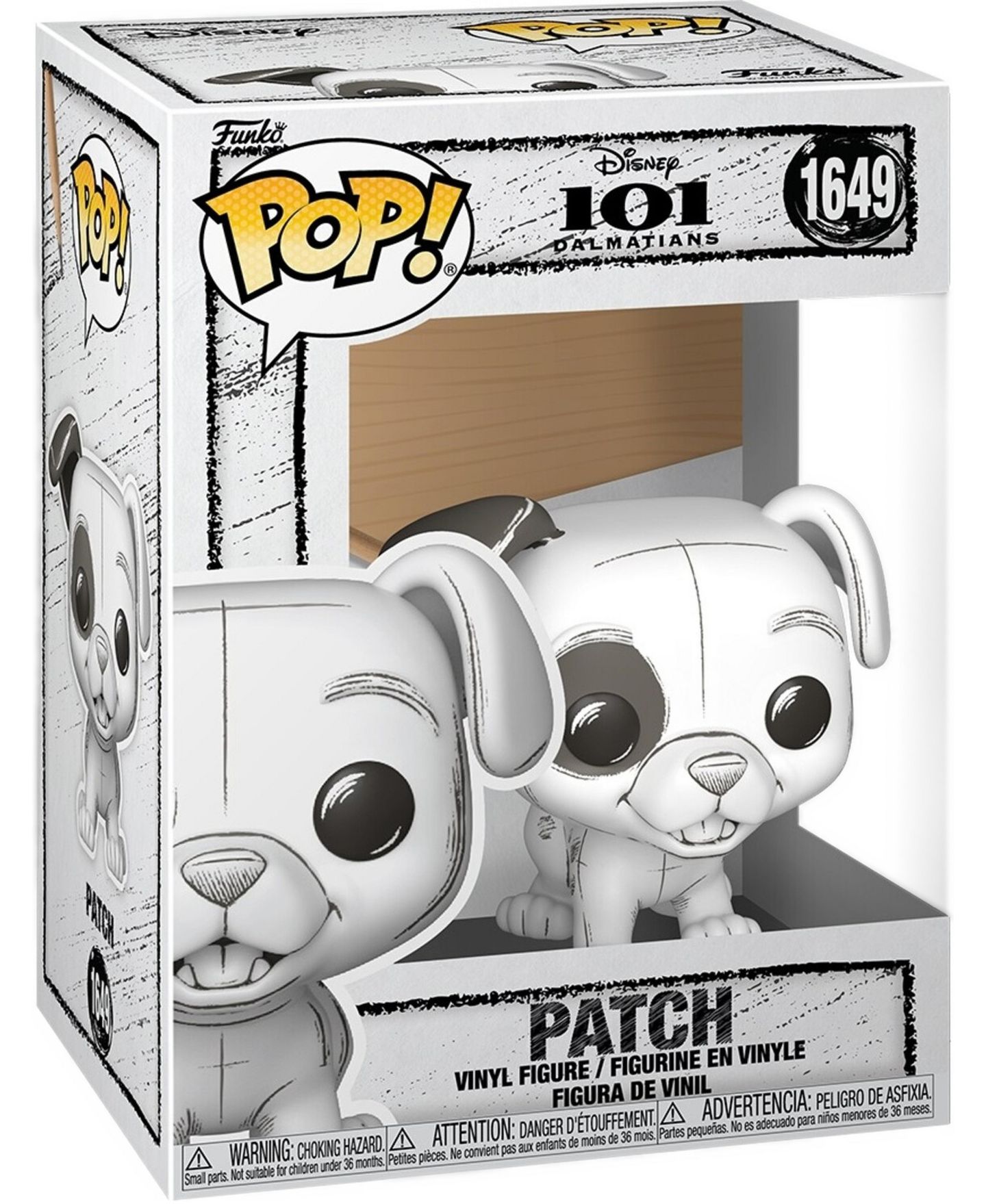 Фигурка Funko Pop! Disney 101 Dalmatians Patch Sketched 3.6" Vinyl, 3+ Years — фото 2