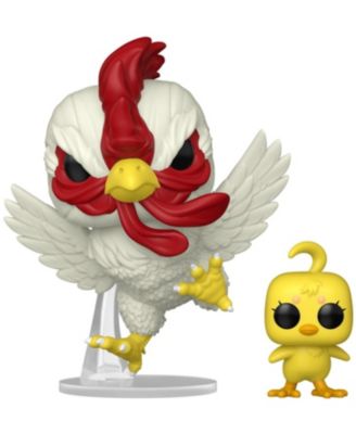 Pop! and Buddy Rooster Fighter Keiji with Piyoko 3.57" 2-Piece Vinyl Figure, 3+