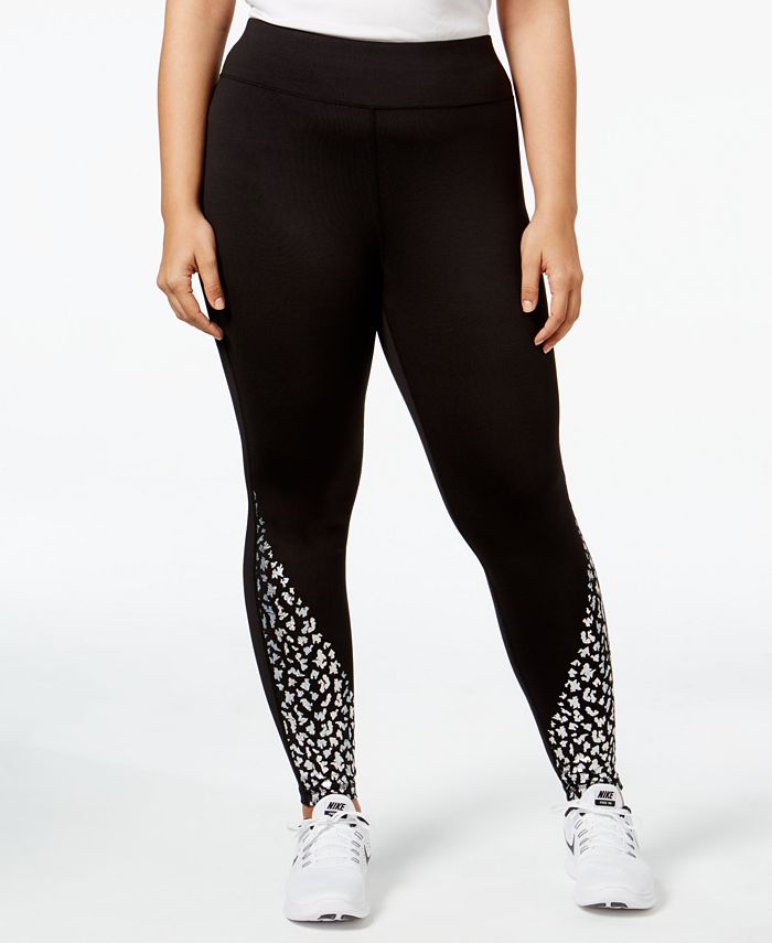 Material Girl Active Plus Size Crackle Leggings, Created for