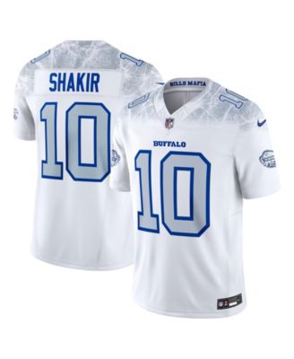 Men's Khalil Shakir White Buffalo Bills Rivalries Collection Stitched Limited Jersey