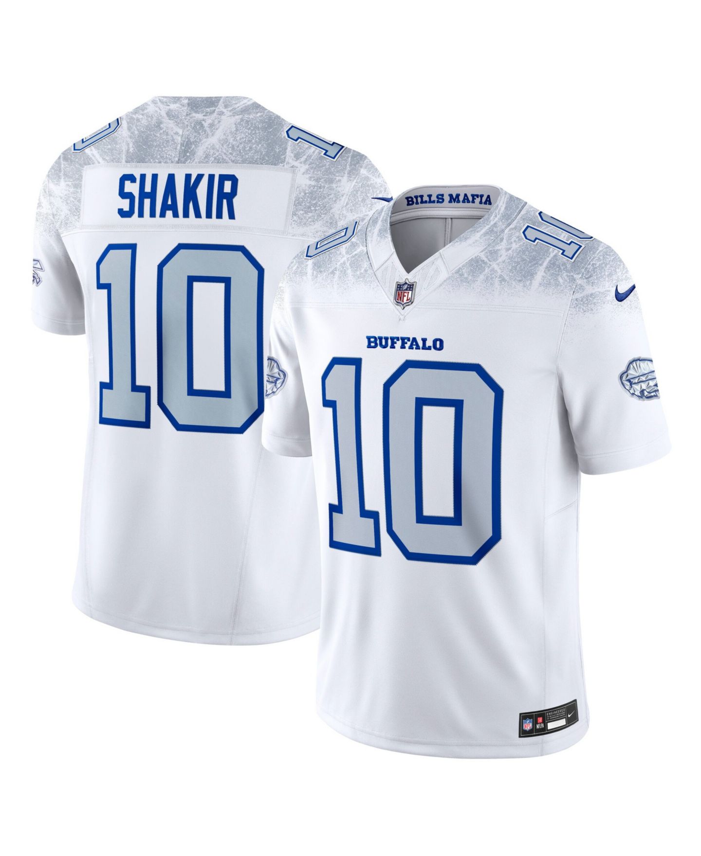 Мужской топ Nike Khalil Shakir White Buffalo Bills Rivalries Collection Stitched Limited Jersey — фото 1