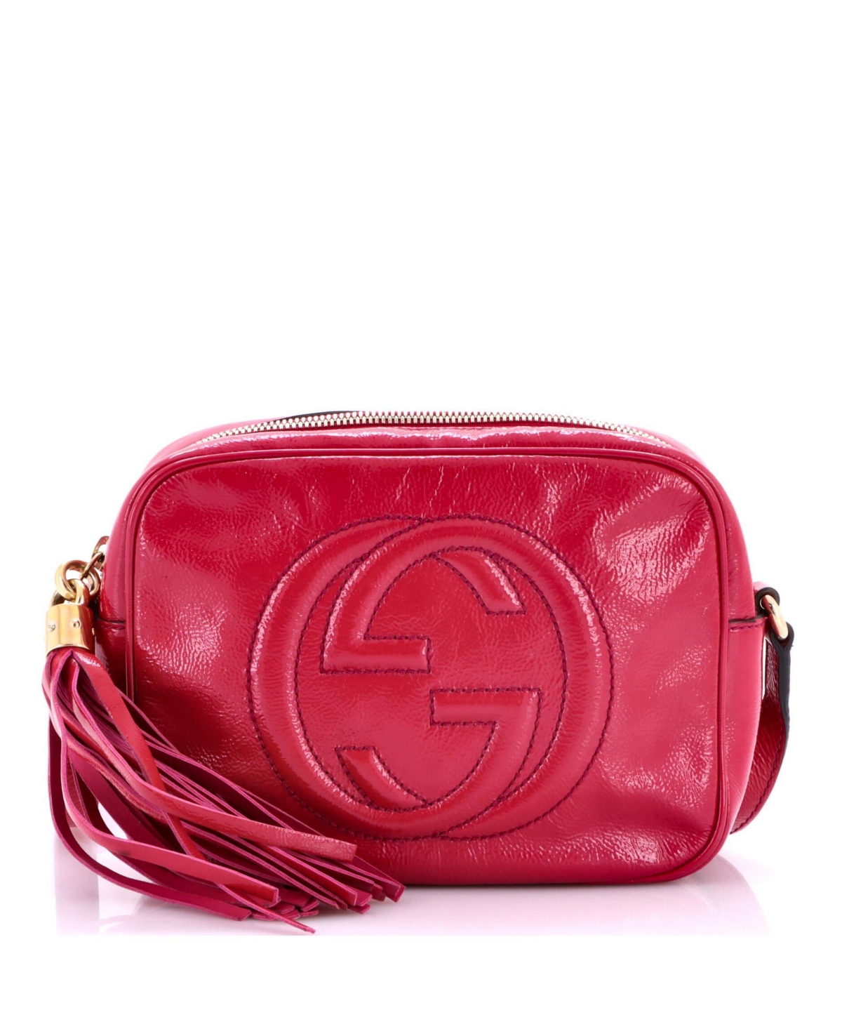 Pre-Owned Gucci Small Soho Disco Crossbody Bag Patent