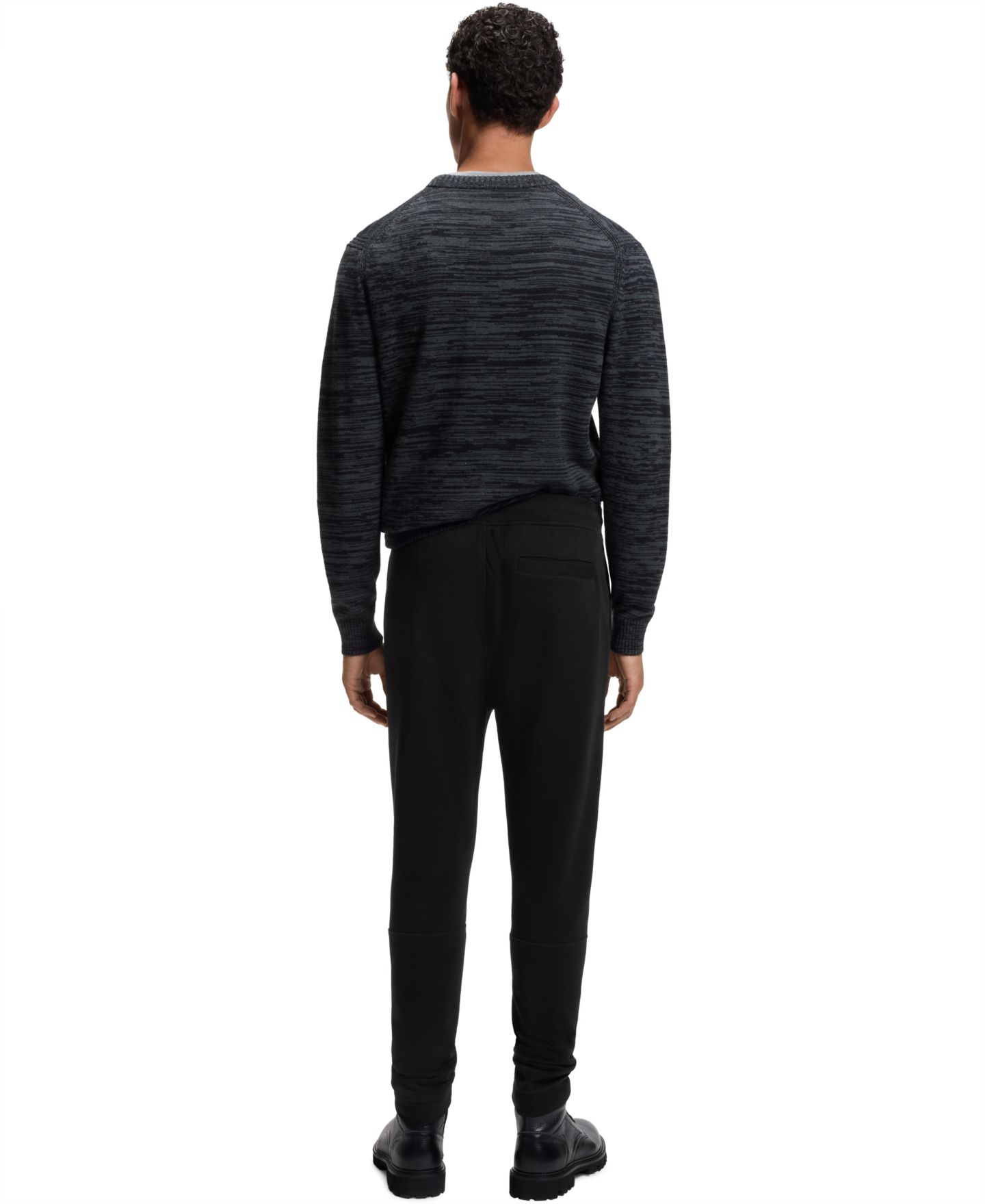 Мужские брюки Hugo Boss Logo Patch Tracksuit Bottoms, цвет: Чёрный — фото 6