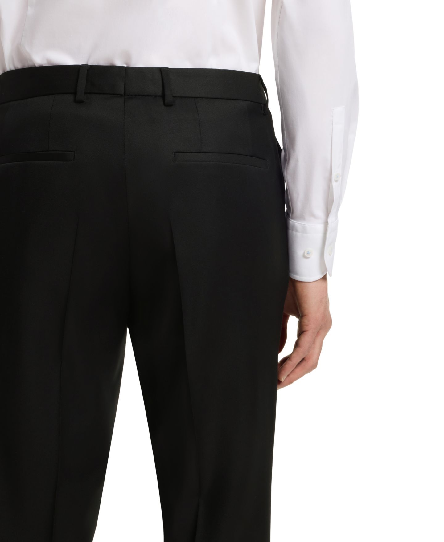 Мужские брюки Hugo Boss Extra-Slim-Fit Trousers, цвет: Чёрный — фото 3