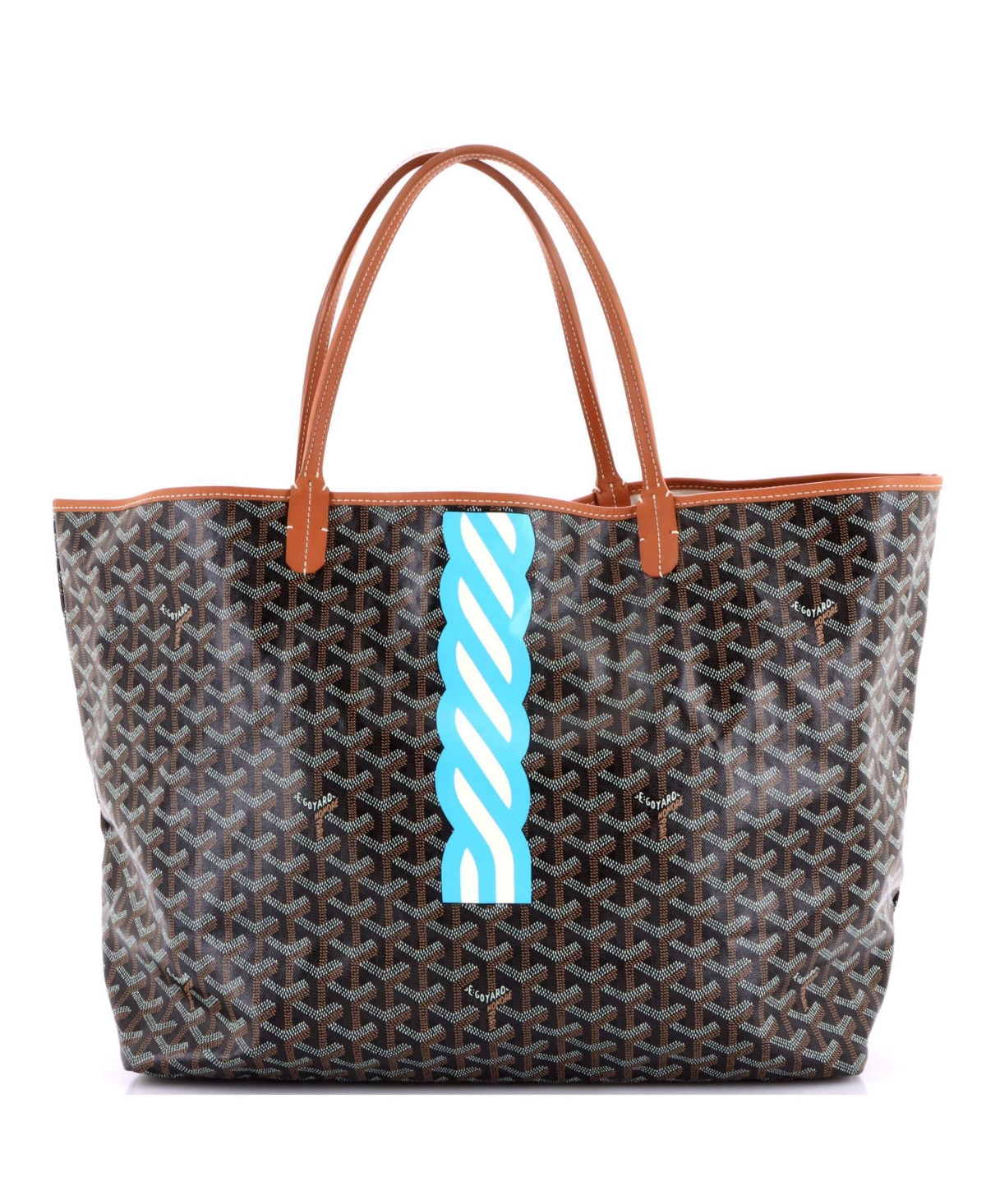 Pre-Owned Goyard Gm Saint Louis Tote Printed Coated Canvas