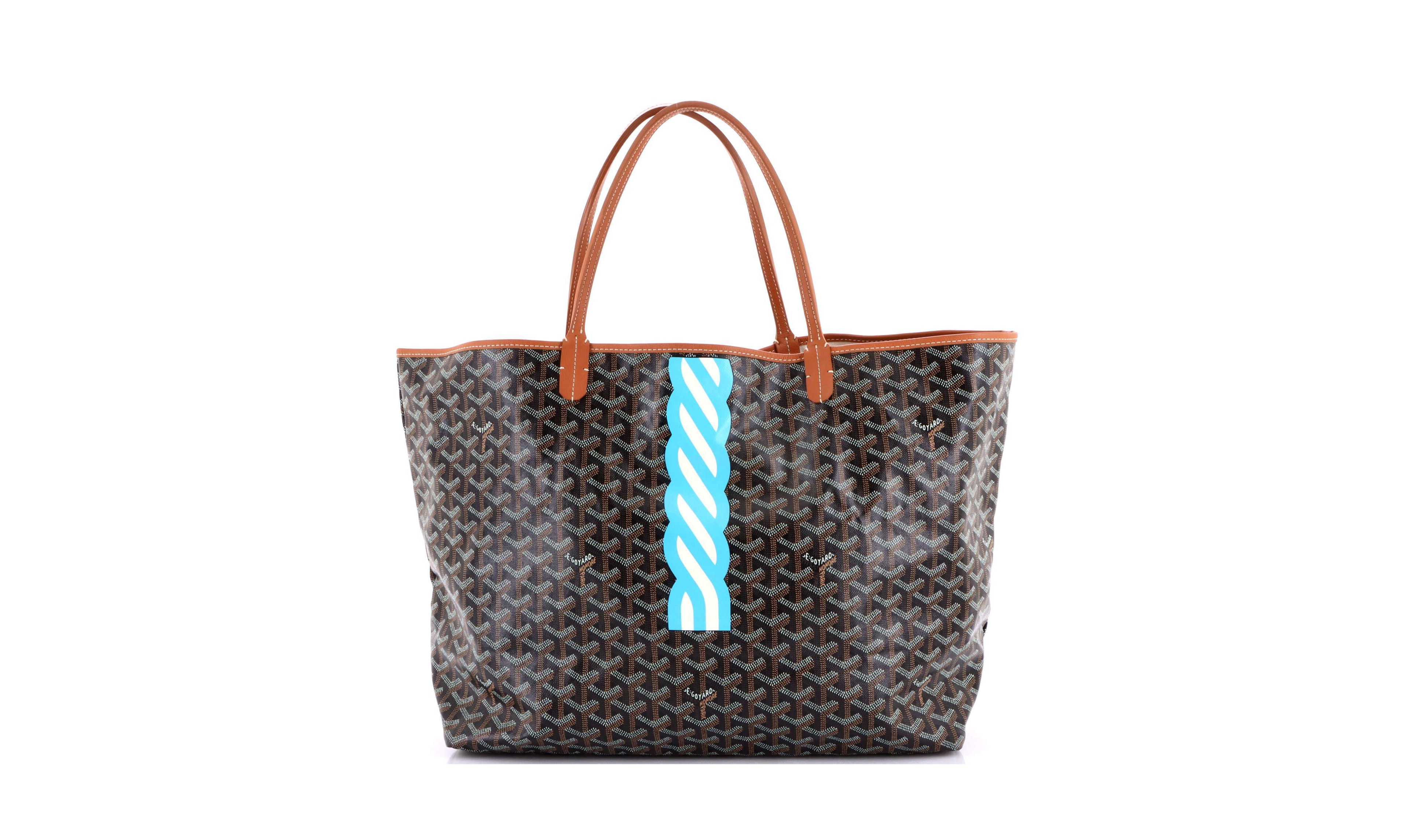 Pre-Owned Goyard Gm Saint Louis Tote Printed Coated Canvas