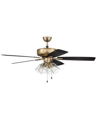52" Pro Plus Satin Brass and Ceiling Fan