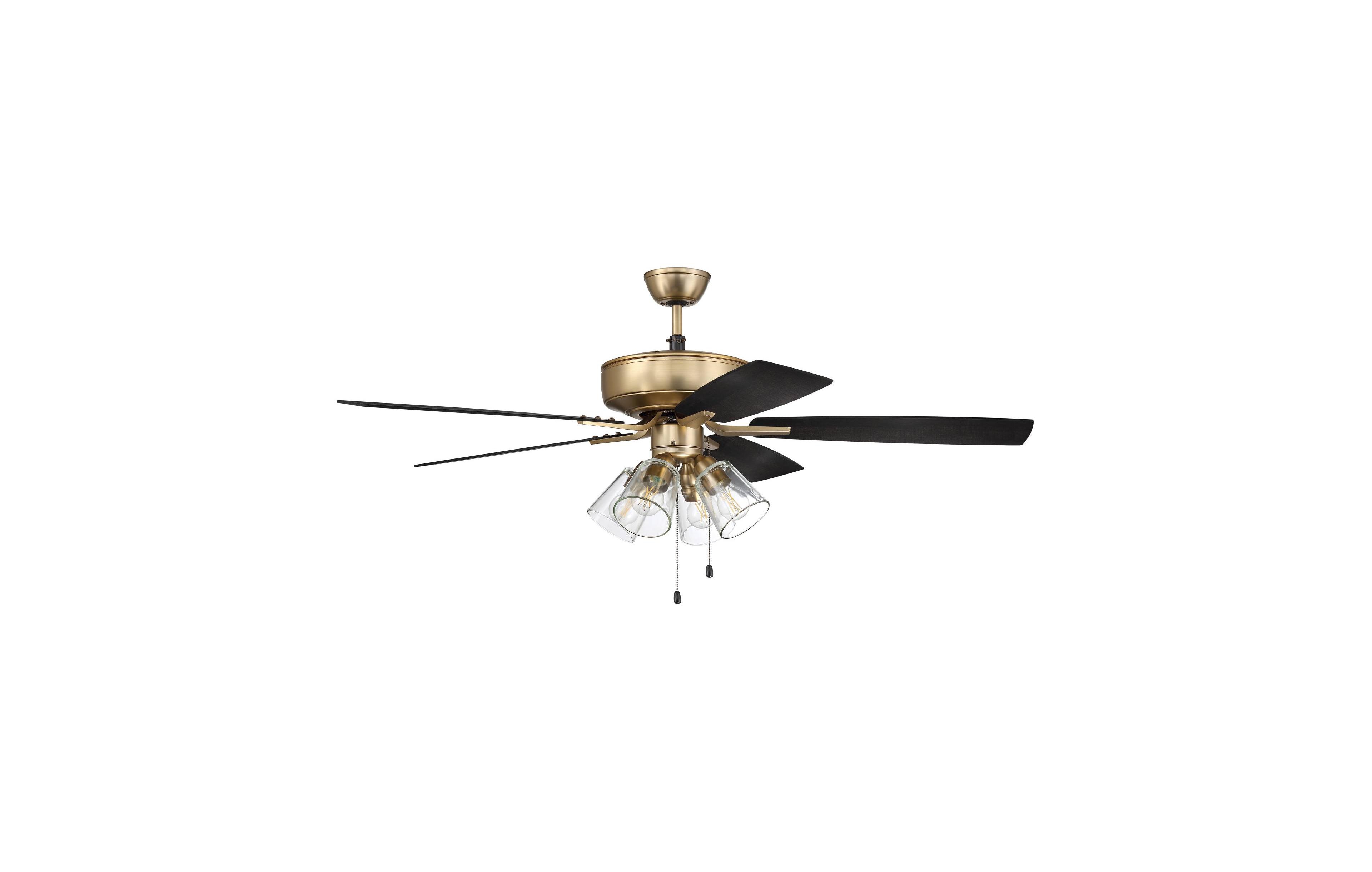 Craftmade 52" Pro Plus Satin Brass and Ceiling Fan