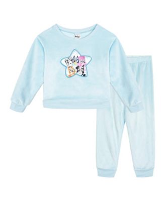 Toddler Girls' 2T-5T Star-Print Velour Sweatshirt and Pants