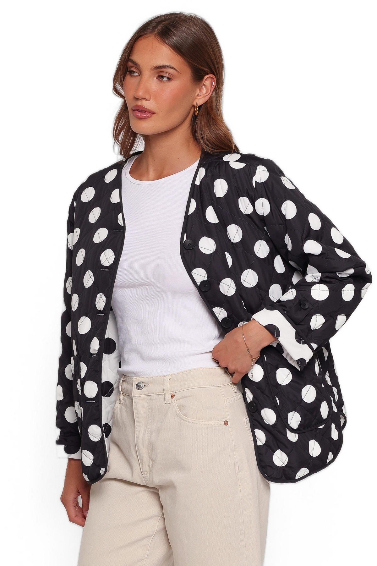 Petal and Pup Women's Immy Reversible Quilted Puffer Jacket