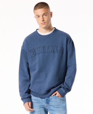Men's Felice Graphic Brushed-Fleece Acid-Wash Crewneck Sweatshirt