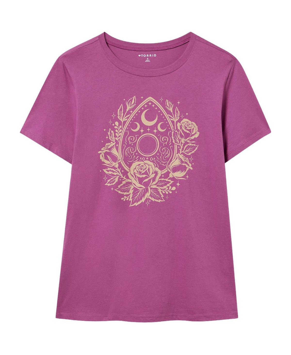 Torrid Women's Plus Size Classic Heritage Jersey Crew Tee - Rose planchette amethyst