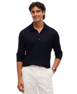 Men's New York Performance Long-Sleeve Regular-Fit Polo Shirt