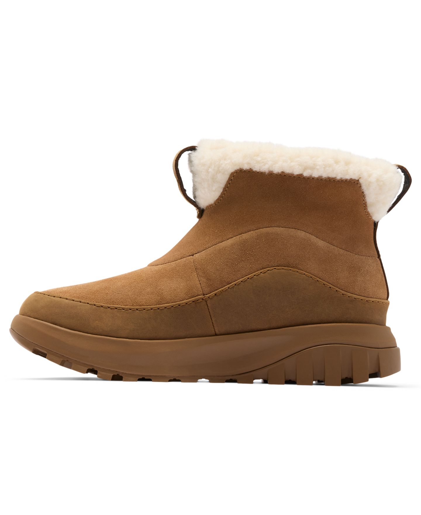Женские ботинки Columbia Snowtrot Ease™ Slip On Cozy Booties, цвет: Коричневый / Кремовый — фото 7
