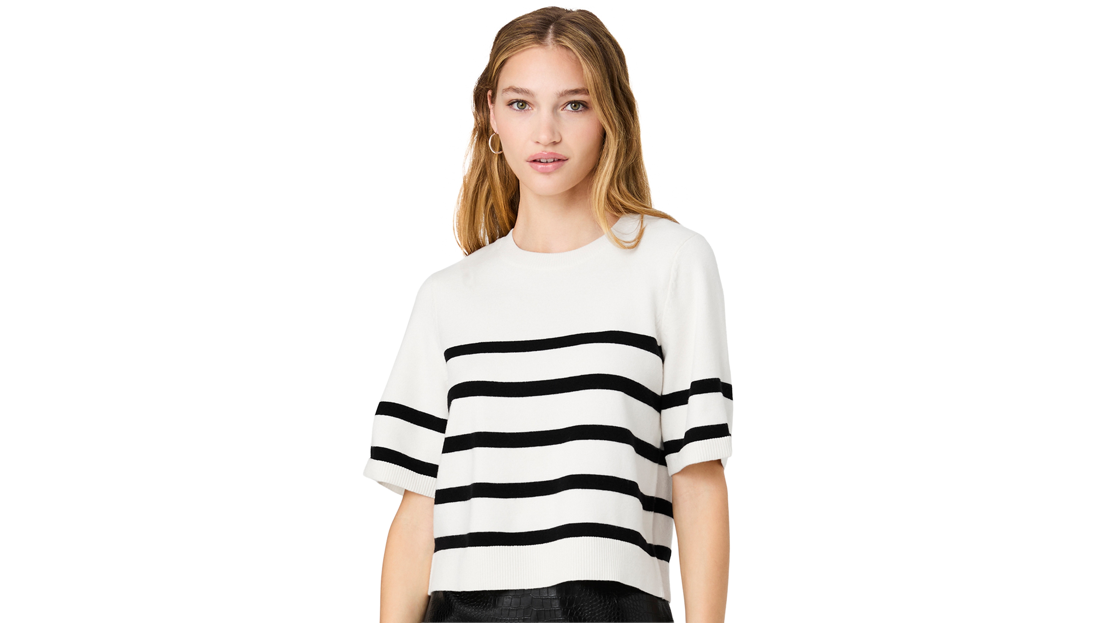 French Connection Women's Sloane Knit Short-Sleeve Top