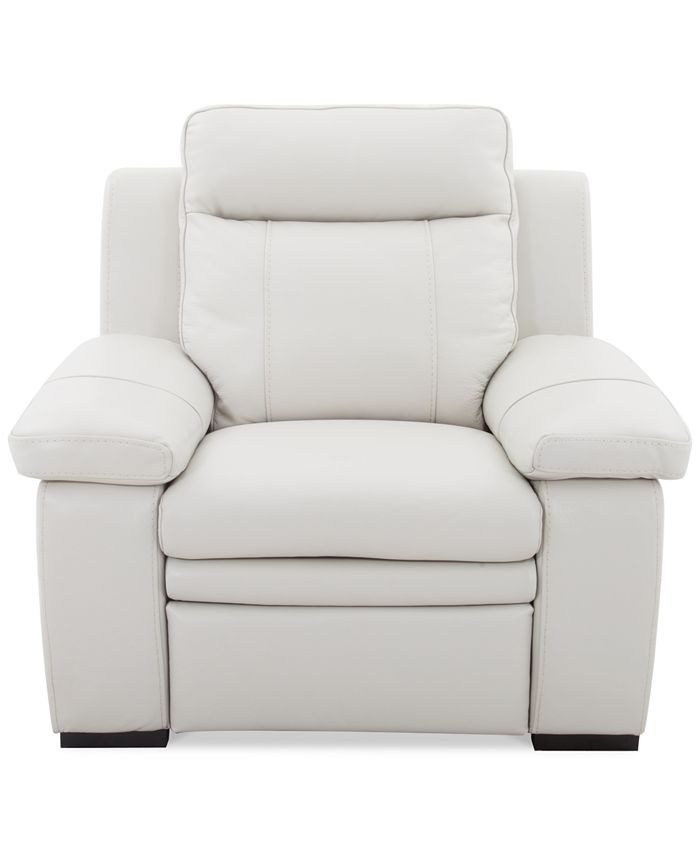 Furniture CLOSEOUT! Zane Leather Manual Recliner Macy's