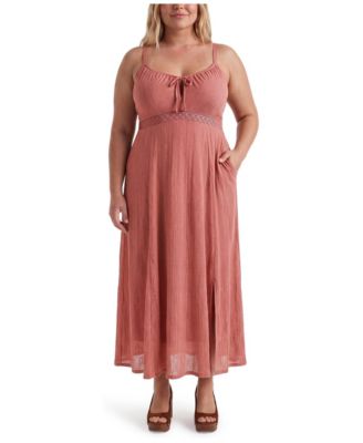 Plus Size Double-Slit Maxi Dress