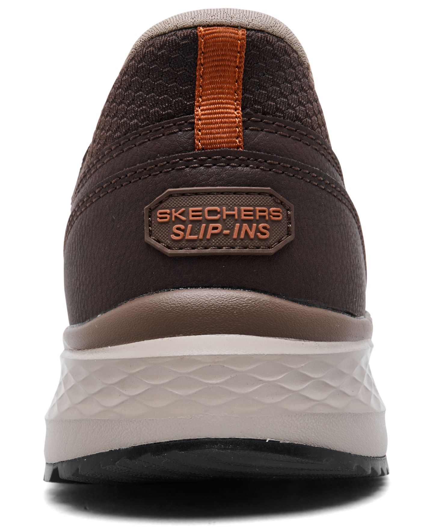 Мужские кроссовки-слипоны Skechers Slade Ultra для ходьбы с пеной с эффектом памяти, цвет: Коричневый — фото 4