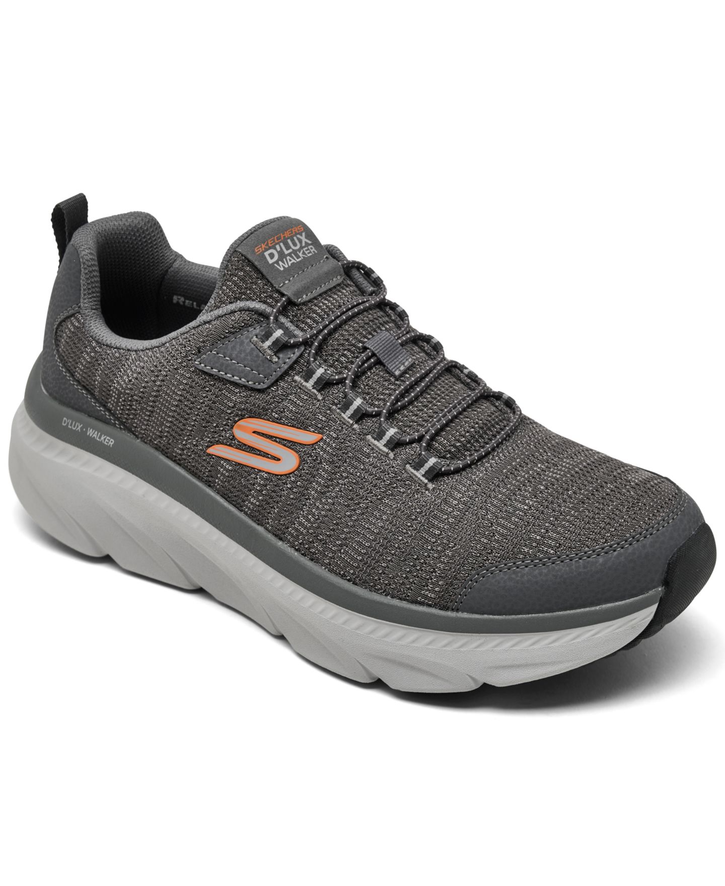 Мужские кроссовки Skechers D'Lux Walker 3.0 для ходьбы с memory foam, цвет: Угольный — фото 1