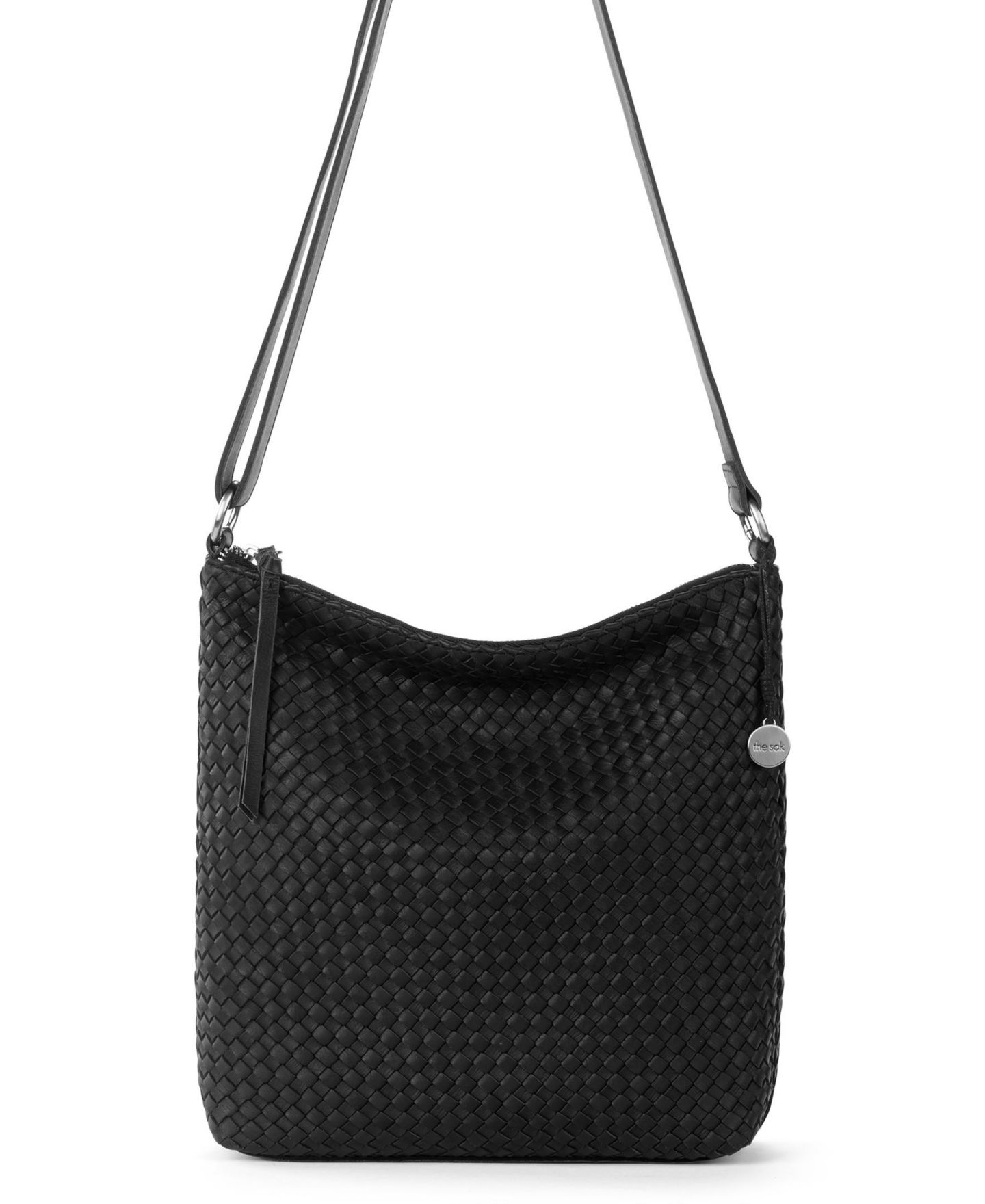Женская сумка The Sak Lucia Leather Crossbody Handbag, цвет: Чёрный — фото 7