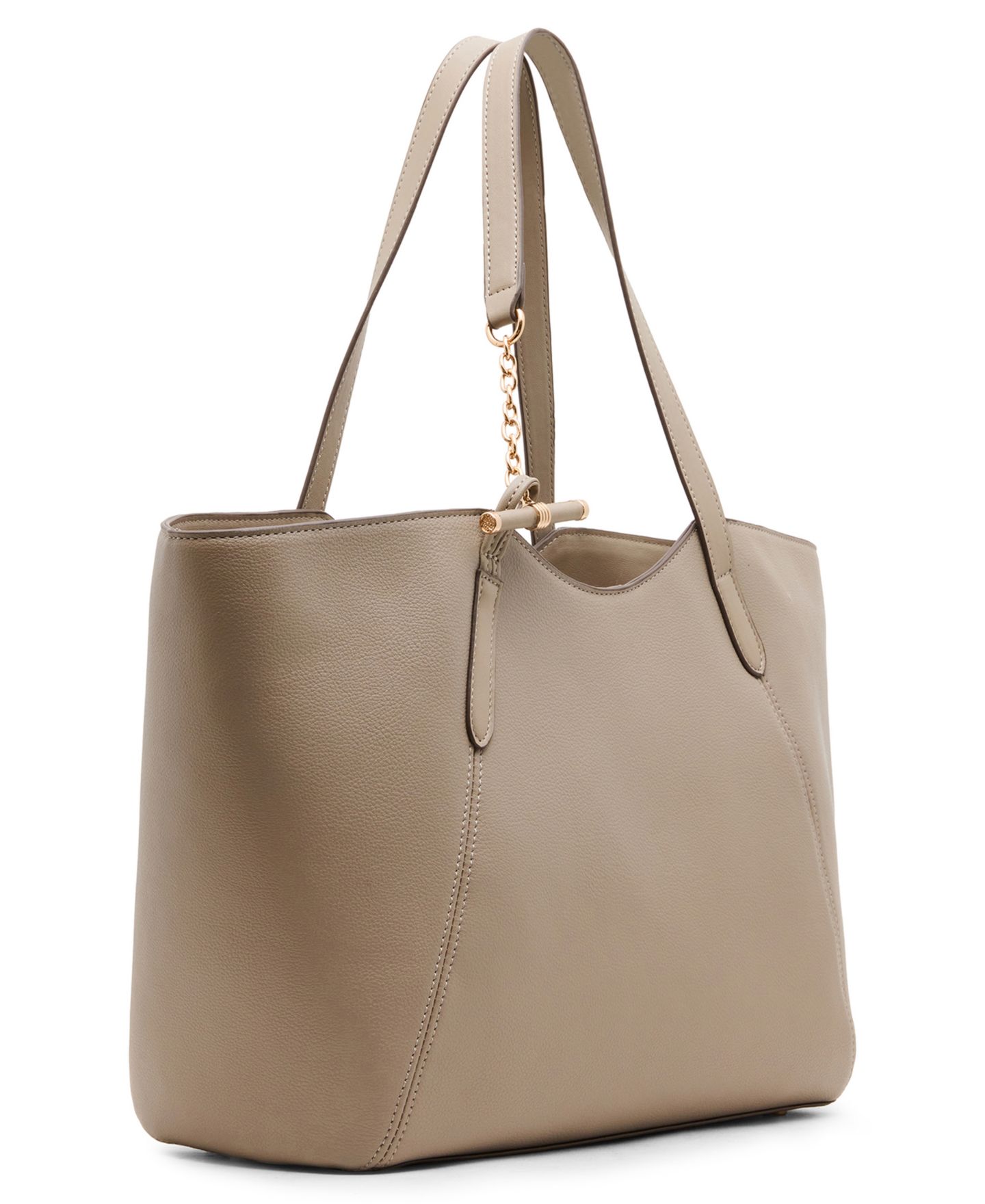 Женская сумка Anne Klein Toggle Large Magnetic Tote Handbag, цвет: Бежевый — фото 3