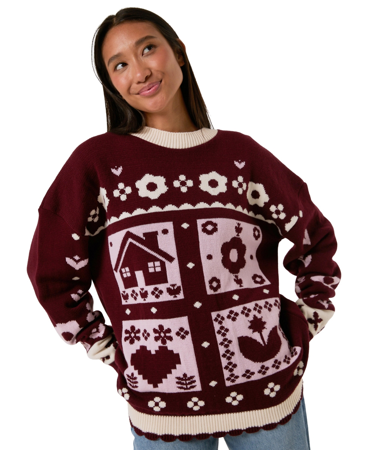 Skinnydip London Women's Cosy Cottage Knitted Jumper