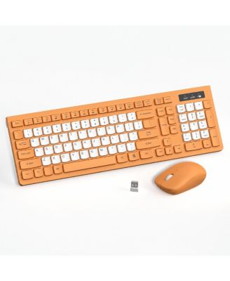 Wireless Keyboard and Mouse Combo Silent Full Size 3 DPI Adjustable