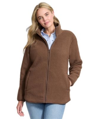 Women's Cozy High Pile Full Zip Fleece Jacket