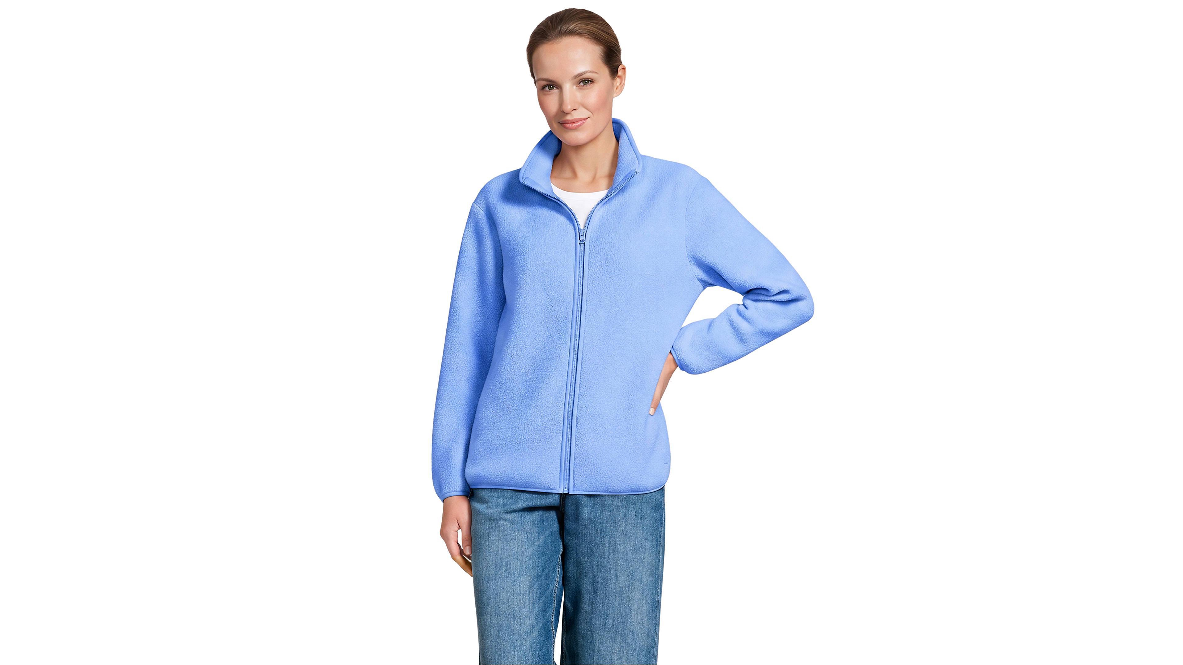 Lands' End Women's Cozy High Pile Full Zip Fleece Jacket