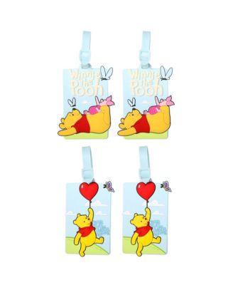 Winnie the Pooh 4 Piece Silicone Luggage Tag Set