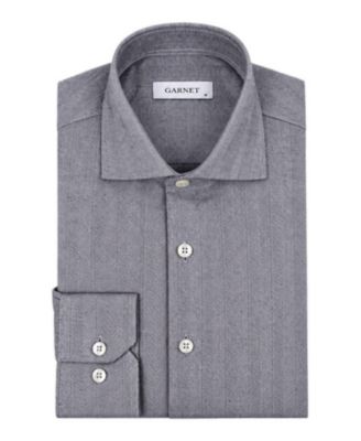 Men's Regular-Fit Solid Long-Sleeve Dress Shirt