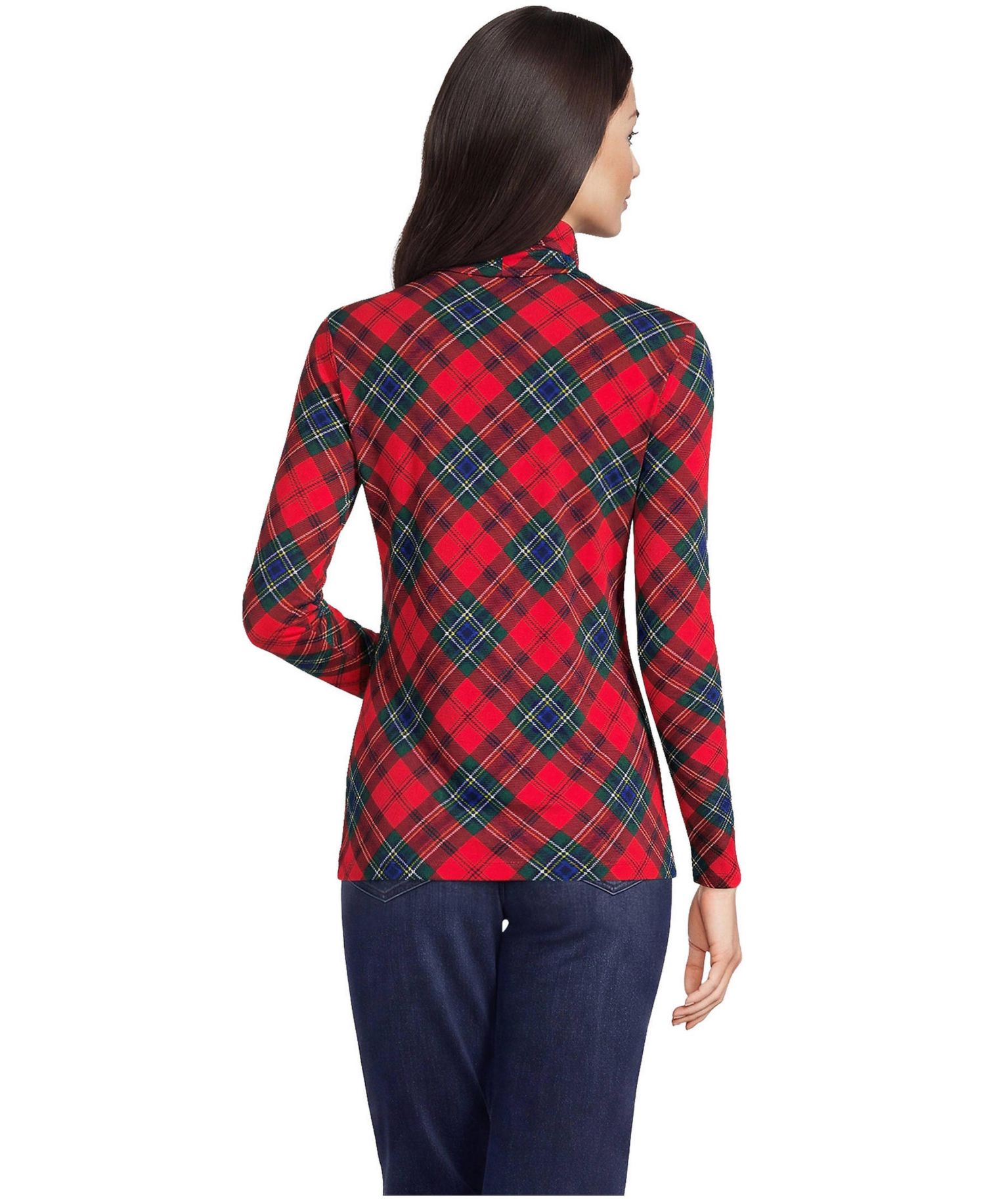 Women's Tall Lightweight Jersey Long Sleeve Turtleneck