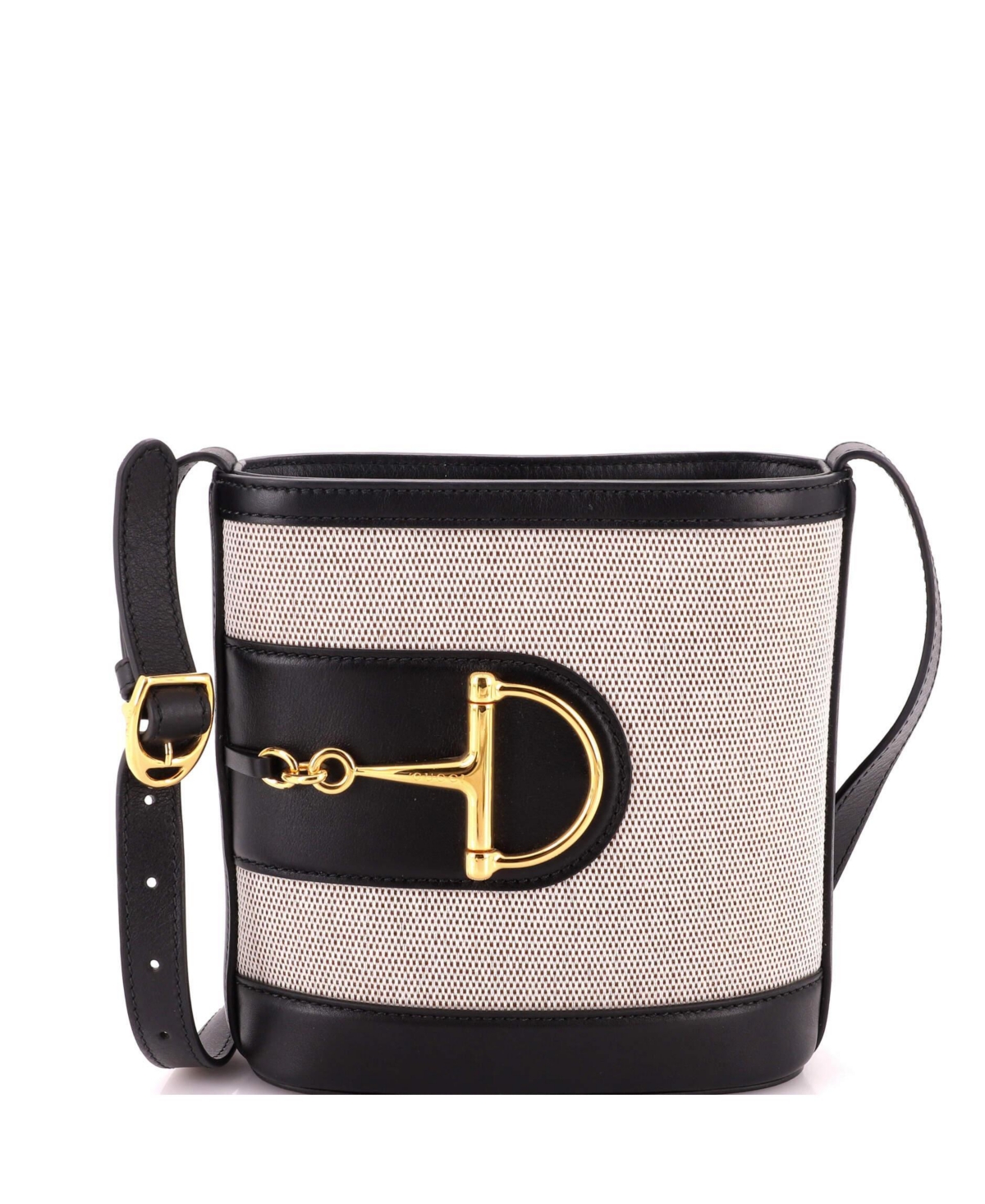 Pre-Owned Gucci Small 73 Bucket Bag Canvas and Leather