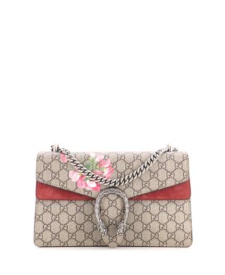 Small Dionysus Bag Blooms Print GG Coated Canvas