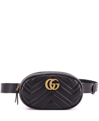 GG Marmont Matelasse Leather Adjustable Belt Bag