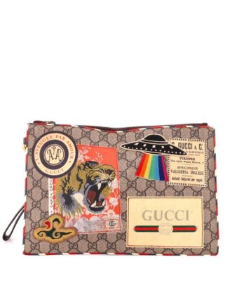 Courrier Appliqu&eacute; Zipper Pouch