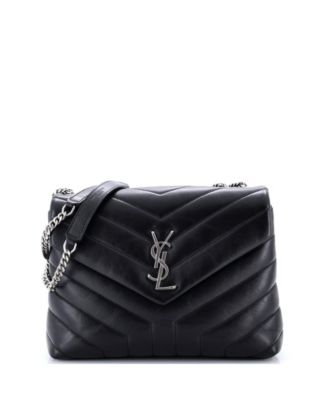 Loulou Matelass&eacute; Chevron Leather Shoulder Bag