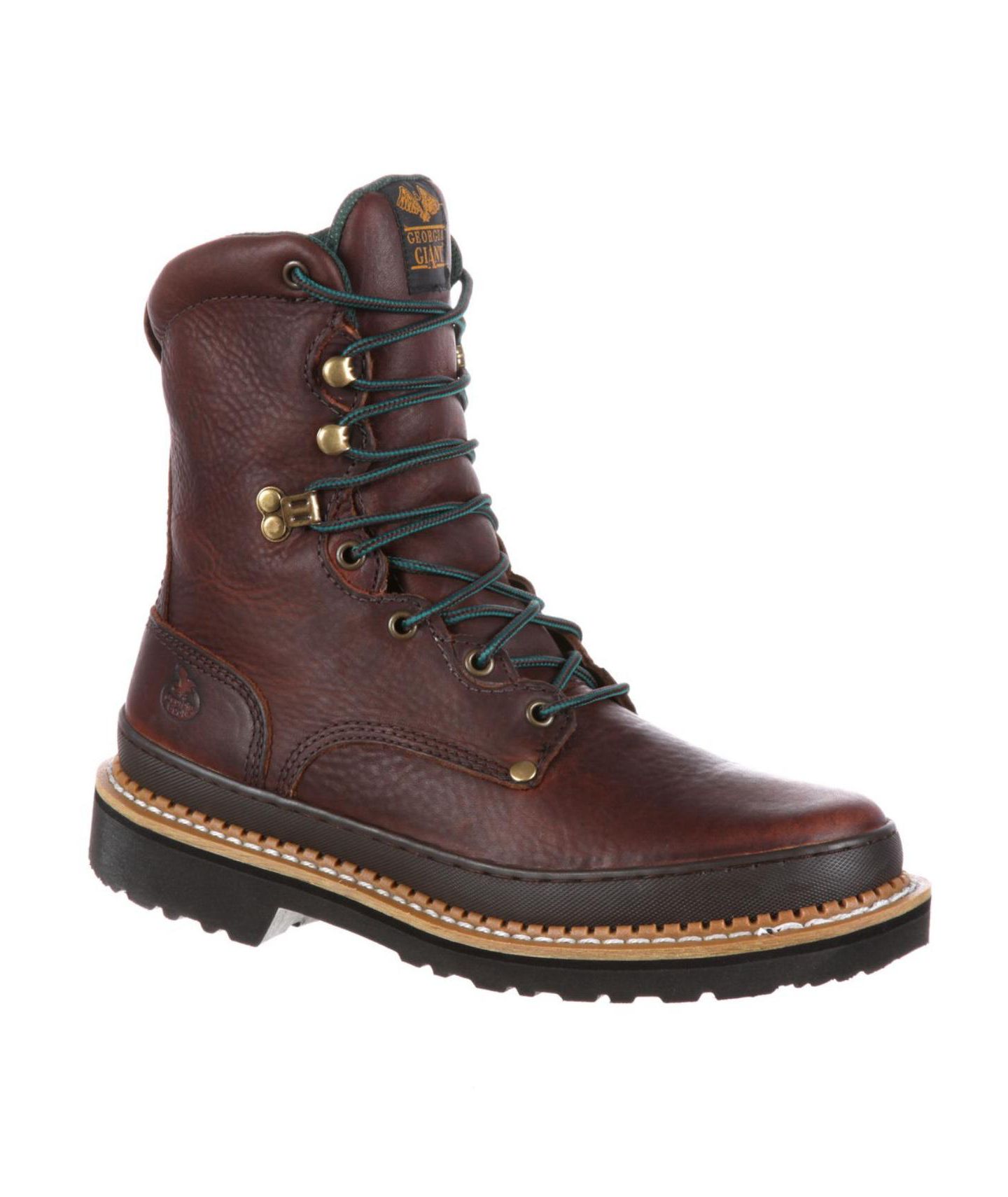 Мужские ботинки GEORGIA BOOT Georgia Giant 8" Soggy Brown Steel Toe Work Boot, цвет: Коричневый — фото 4