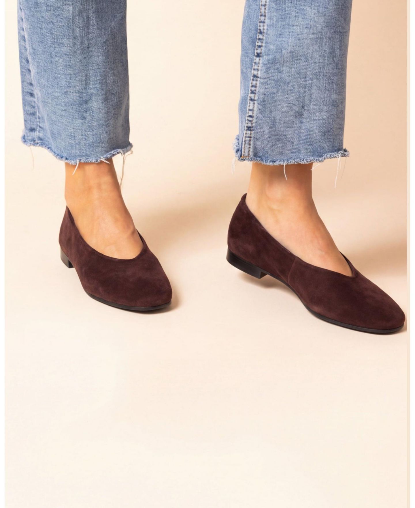 Женские балетки Menina Step Lucrecia Suede Ballet Flat, цвет: Бордовый — фото 10