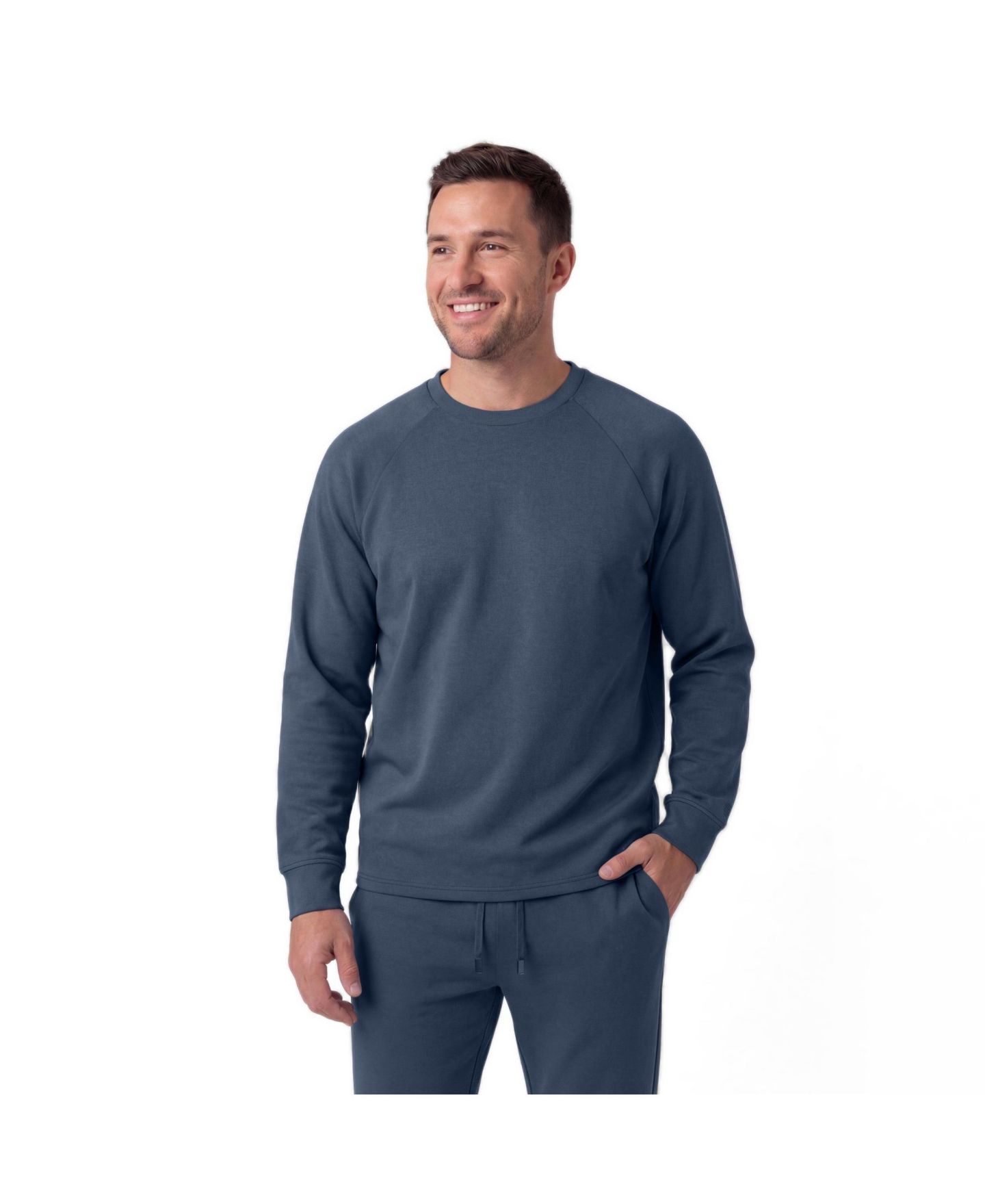 Мужская толстовка Jack Archer Sandwash Crewneck Sweatshirts, цвет: Синий — фото 1