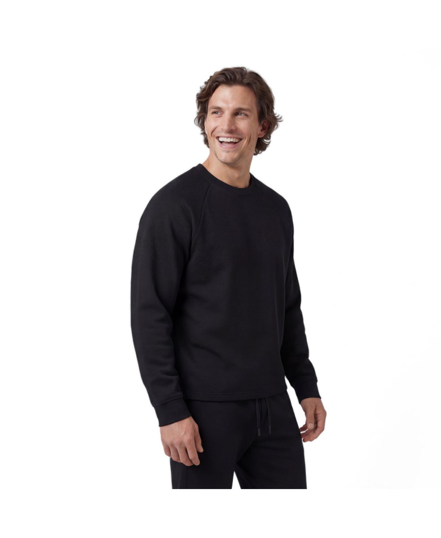Мужской свитер Jack Archer Sandwash Crewneck Sweaters, цвет: Насыщенный чёрный — фото 1