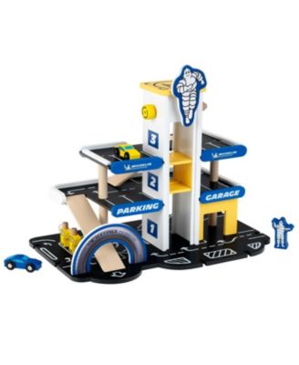Michelin Car Service Station Kids Toy with 1 Car for Ages 3 and Up
