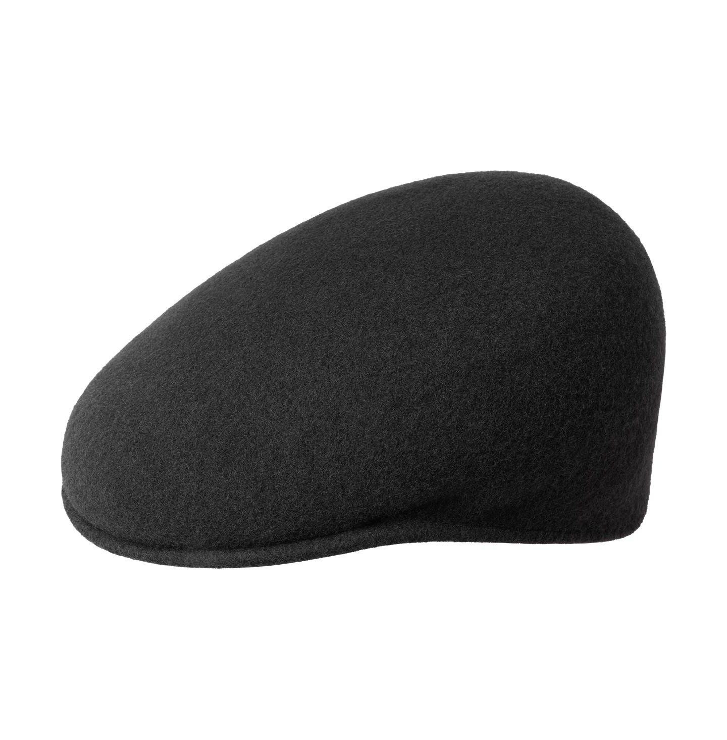 Мужские шерстяные кепки Kangol 504 Ivy и плоские, цвет: Чёрный / Золотой — фото 1